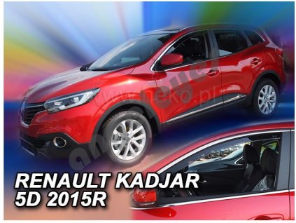 Deflektory na okná pre Renault Kadjar, 4ks