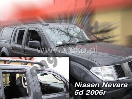Deflektory na okná pre Nissan Navara, rv. 2005-2015, 4ks