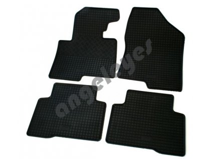 Gumené rohože Hyundai Santa Fe 3 DM, 2012-, čierne