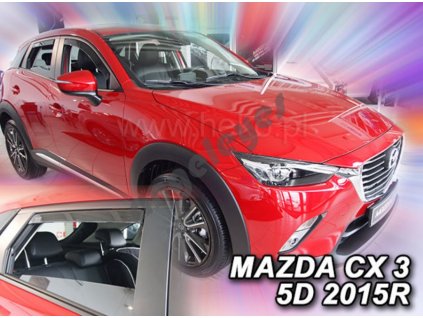 Deflektory na okná pre Mazda CX-3, 4ks