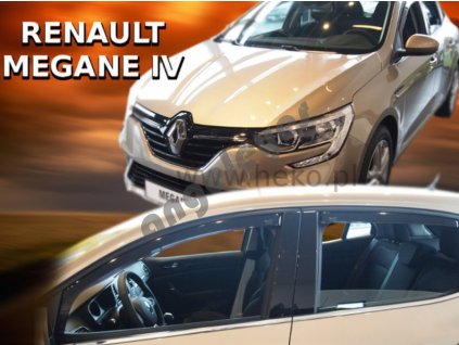 Deflektory na okná pre Renault Megane 4, 4ks