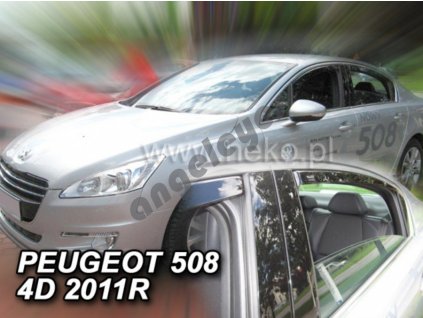 Deflektory na okná pre Peugeot 508 sedan , 4ks