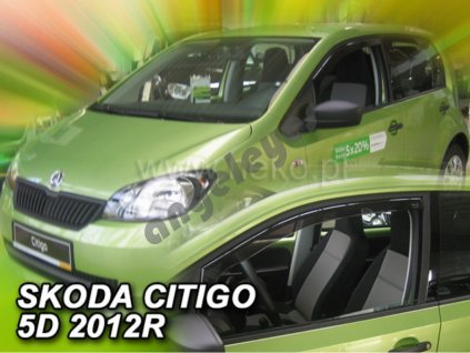 Deflektory na okná pre Škoda Citigo, VW Up, 2ks