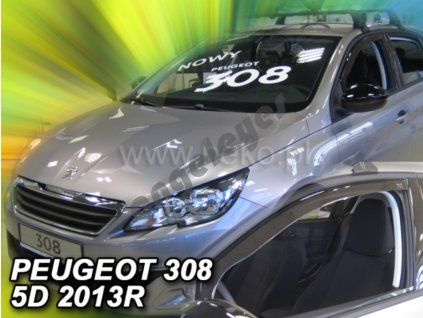 Deflektory na okná pre Peugeot 308, 2ks