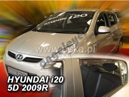 Deflektory na okná pre Hyundai i20 rv. 08-14, 4ks