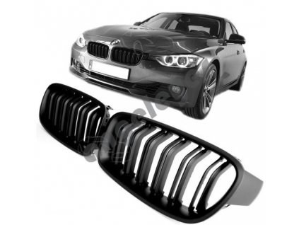 BMW 3 F30/F31 predná čierna matná maska štýl M3