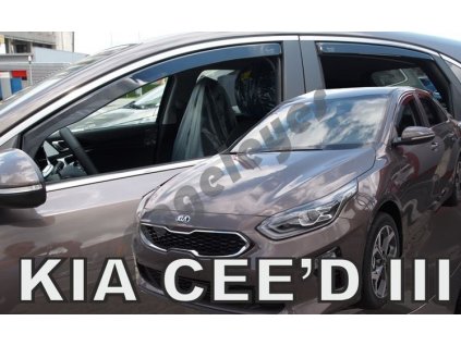 Deflektory na okná pre Kia Ceed III hatchback, od rv. 2017-, 4ks