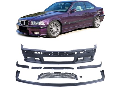 BMW E36 športový predný nárazník aj so spodným spojlerom
