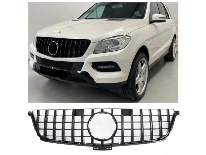 Mercedes ML W166 predná maska lesklá čierna  2011-2015