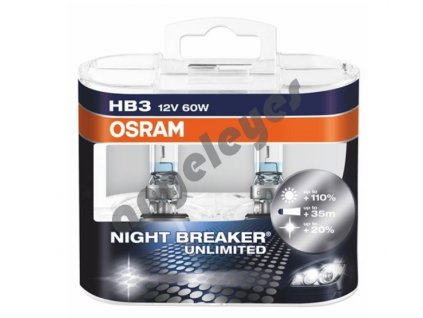 Žiarovky Osram HB3 Night Breaker Unlimited 12V, 60W, 2ks