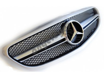 Športová maska Mercedes W205 C rv. 2014-2018 chróm