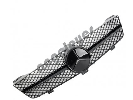 Športová maska Mercedes W219 CLS rv. 2008-2010 čierna lesklá