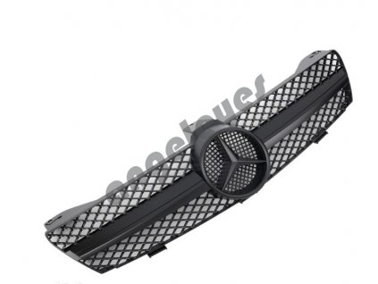 Športová maska pre Mercedes CLS W219 rv. 2004-2008 čierna matná