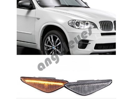 Dynamické bočné LED smerovky biele BMW X5 E70, X6 E71 E72, X3...