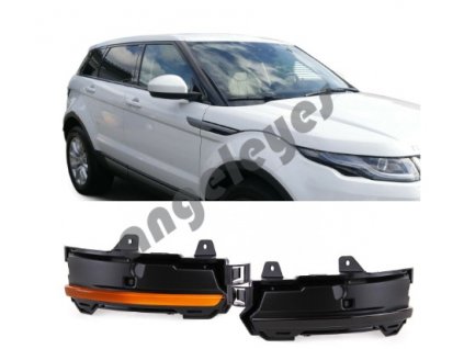 Dynamické LED smerovky čierne Land Range Rover Discovery,Evoque