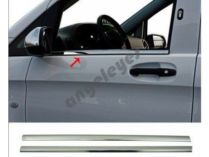 Nerezové okenné lišty Mercedes Vito W447