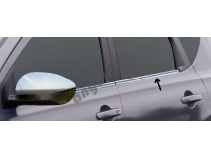Nerezové okenné lišty Nissan Qashqai J10