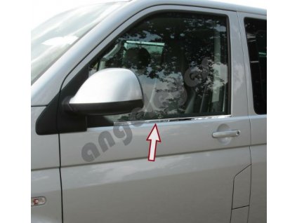 Nerezové okenné lišty VW T5, T6 od rv. 2003-