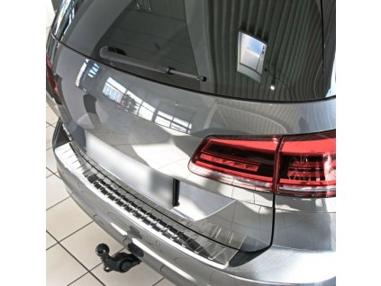 Nerezová ochranná lišta na nárazník VW GOLF SPORTSVAN, lesklá r.v. 2014-