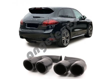 Koncovky výfuku Porsche Cayenne rv.2010-2014 čierne V8 GTS...