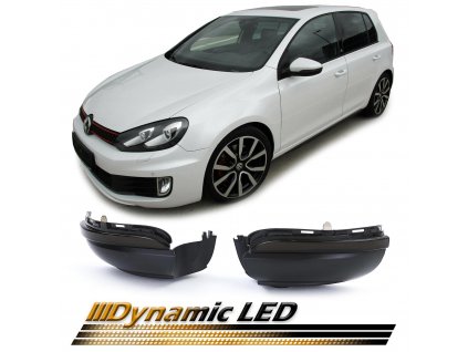 Dynamické Led smerovky pre VW Golf 6, VW Touran 1T3