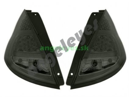 Ford Fiesta zadné číre LED svetlá zatmavené