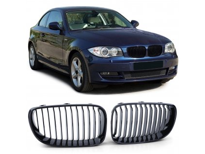 BMW E87 facelift, predná čierna maska