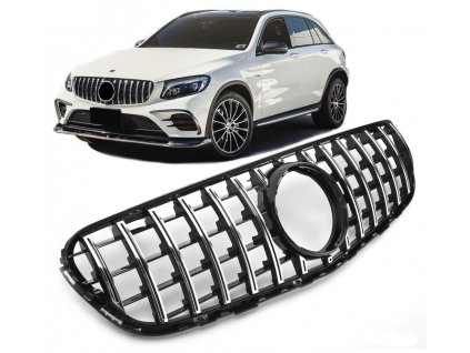 Športová maska Mercedes X253 GLC AMG čierno-chrómová bez kamery
