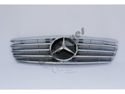Predná maska pre Mercedes W211 chrómová so znakom