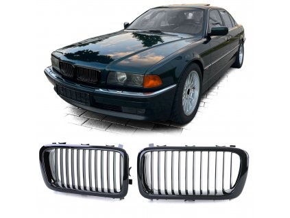 Športová čierna predná maska BMW E38