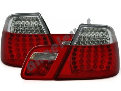 BMW E46 cabrio zadné LED červeno biele rv. 99-07