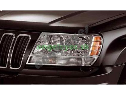 Jeep Grand Cherokee WJ chrómová mriežka na predné svetlá, rv....