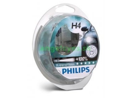 Žiarovky Philips H4 X-treme Vision, 2 kusy