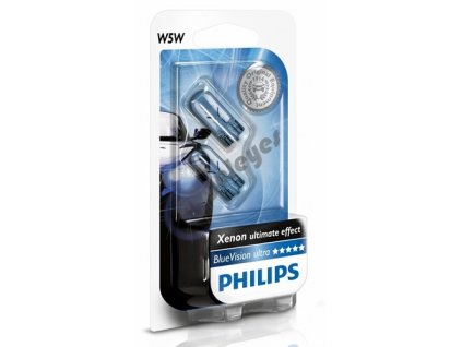 Žiarovky Philips W5W Blue Vision, 2 kusy