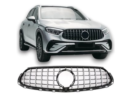 Maska Mercedes X254 GLC s AMG Line čierno-chrómová