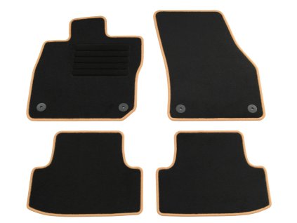 Koberce pre Seat Ateca 5F / KH s oranžovým lemovaním