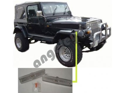 Jeep Wrangler  87-96 bočné smerovky biele