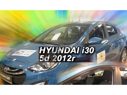 Deflektory na okná pre Hyundai i30 rv. 2012 -, 4ks