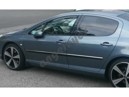 Deflektory na okná pre Peugeot 407, 2ks