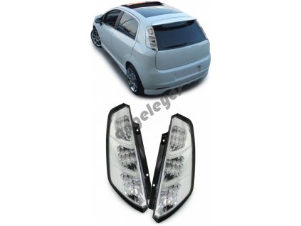 Fiat Grande Punto zadné LED svetlá chromové od rv. 2005 - 2009