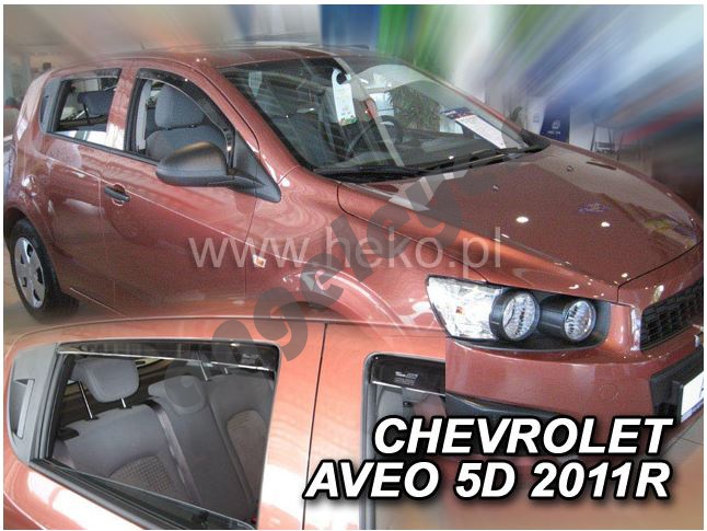 Deflektory na okná pre Chevrolet Aveo rv. 2011, 4ks