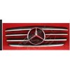 Mercedes E W210 predná maska AMG čierna s chrómom