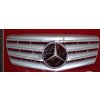 Mercedes E W211 predná maska AMG, strieborná s chrómom