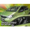 Deflektory na okná pre Škoda Citigo, VW Up, 2ks