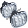 Bočné LED smerovky chrómové Audi, Škoda, Seat