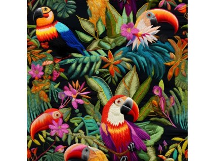 Embroidered toucan