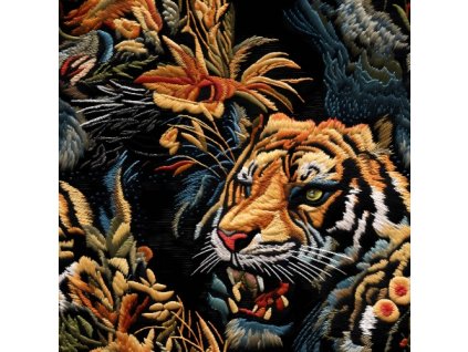  Embroidered tiger