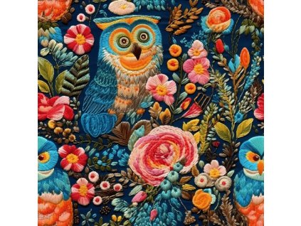  Embroidered owl