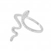 594 stribrny prsten snake