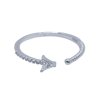 564 stribrny prsten tail s kubickou zirkonii